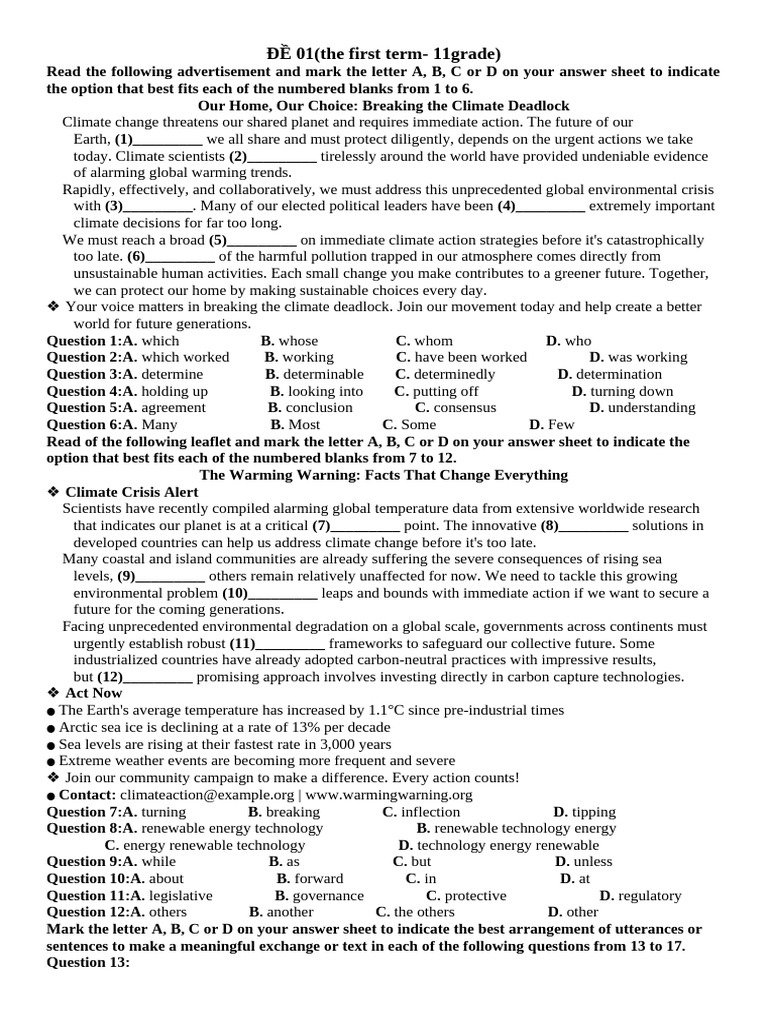Climate Change Action and Awareness Guide | PDF | Anxiety ...