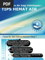 Download Tips Hemat Air Pentingnya Air bagi Kehidupan by Oswar Mungkasa SN98602399 doc pdf