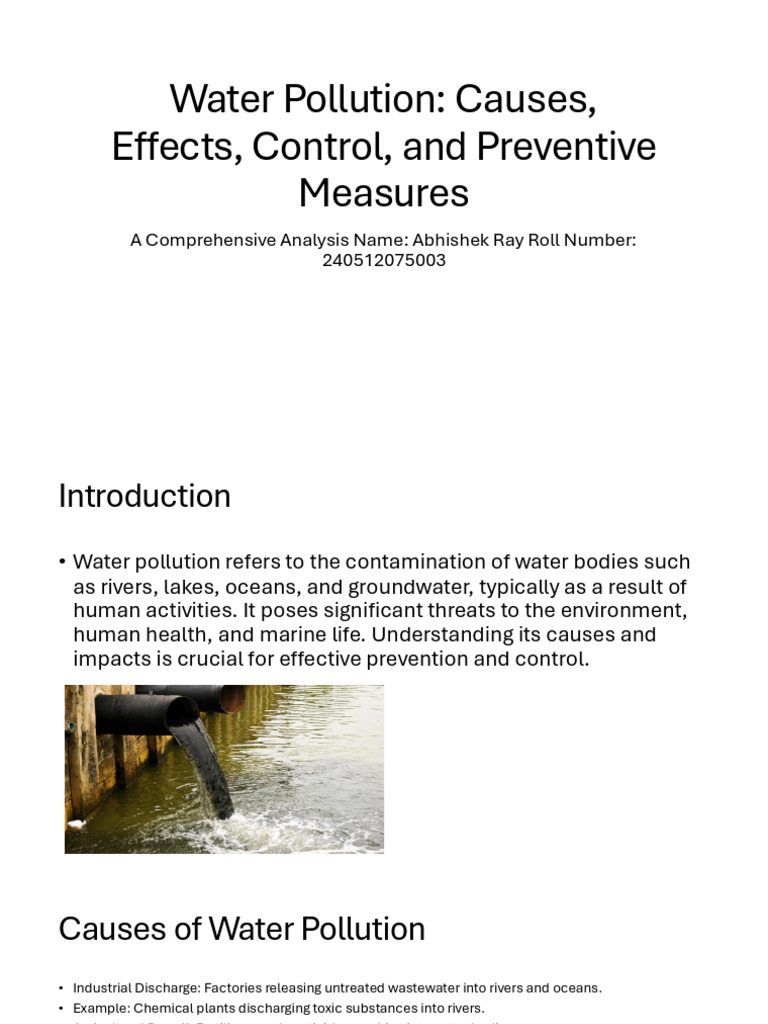 Water Pollution: Causes and Solutions | PDF | Water Pollution | Pollution