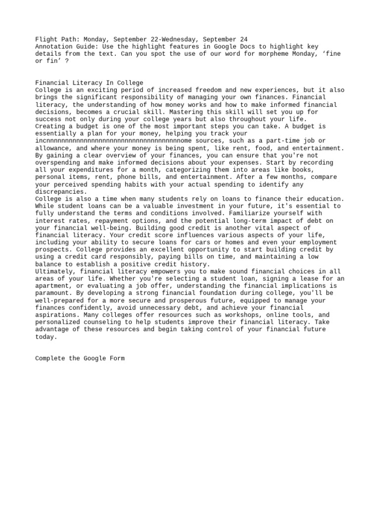 Copy of Flight Path_ 9.22-9.24 (2) | PDF | Expense | Credit
