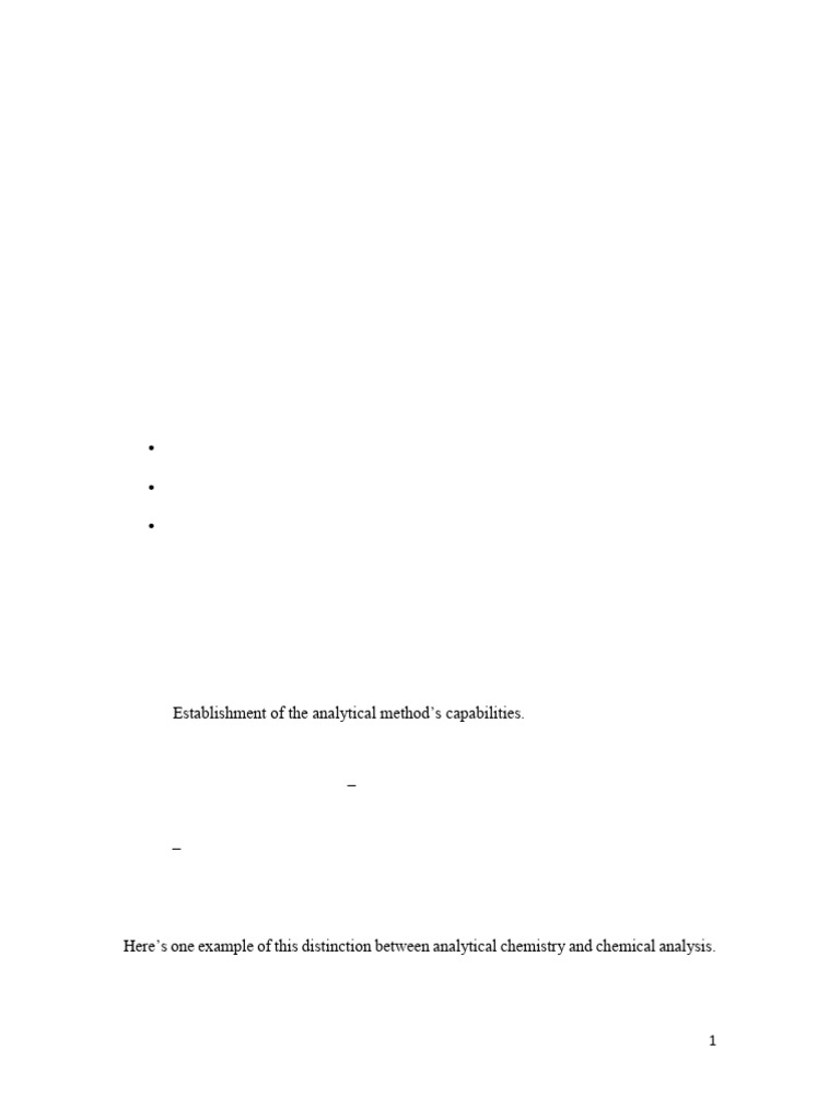 Analytical Chemistry Basics Explained | PDF | Detection Limit ...