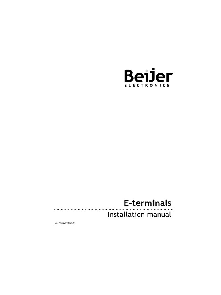 MAC E-Series Installation 2002-03 | PDF | Computer Terminal | Ethanol