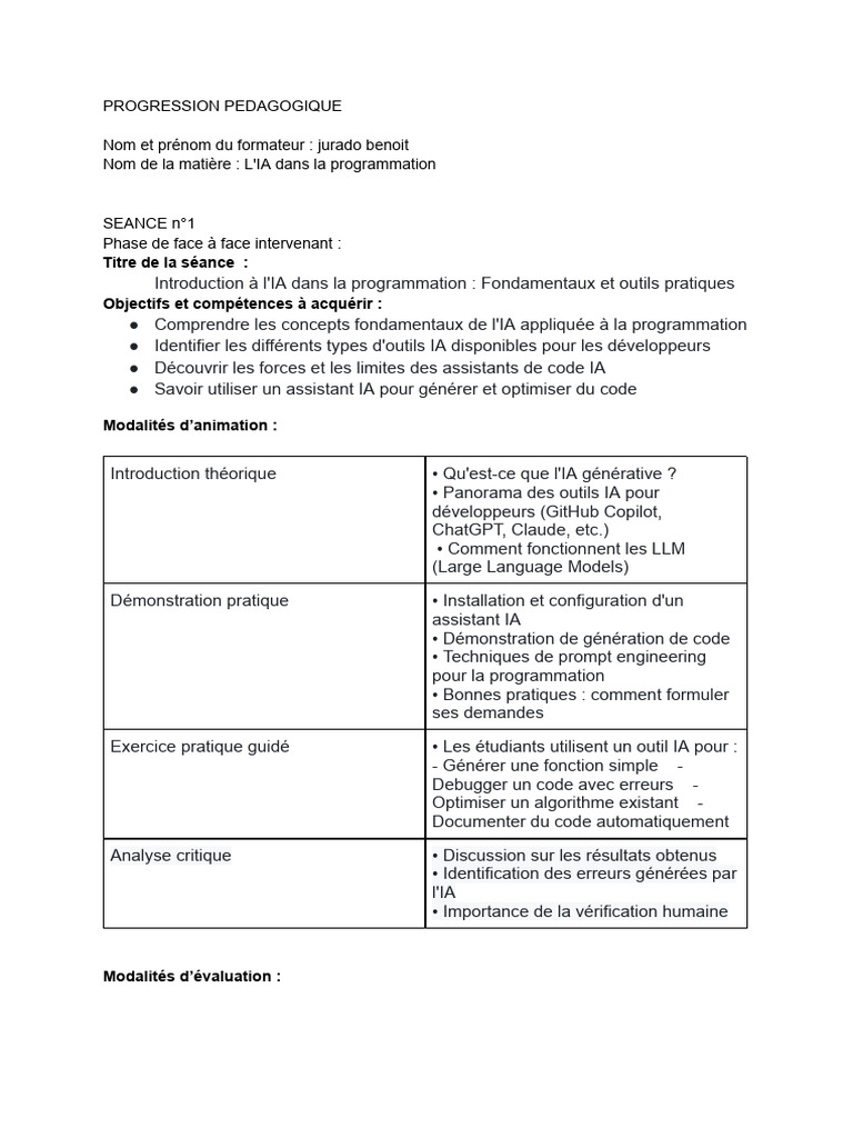 IA en Programmation : Fondamentaux et Éthique | PDF | Intelligence ...