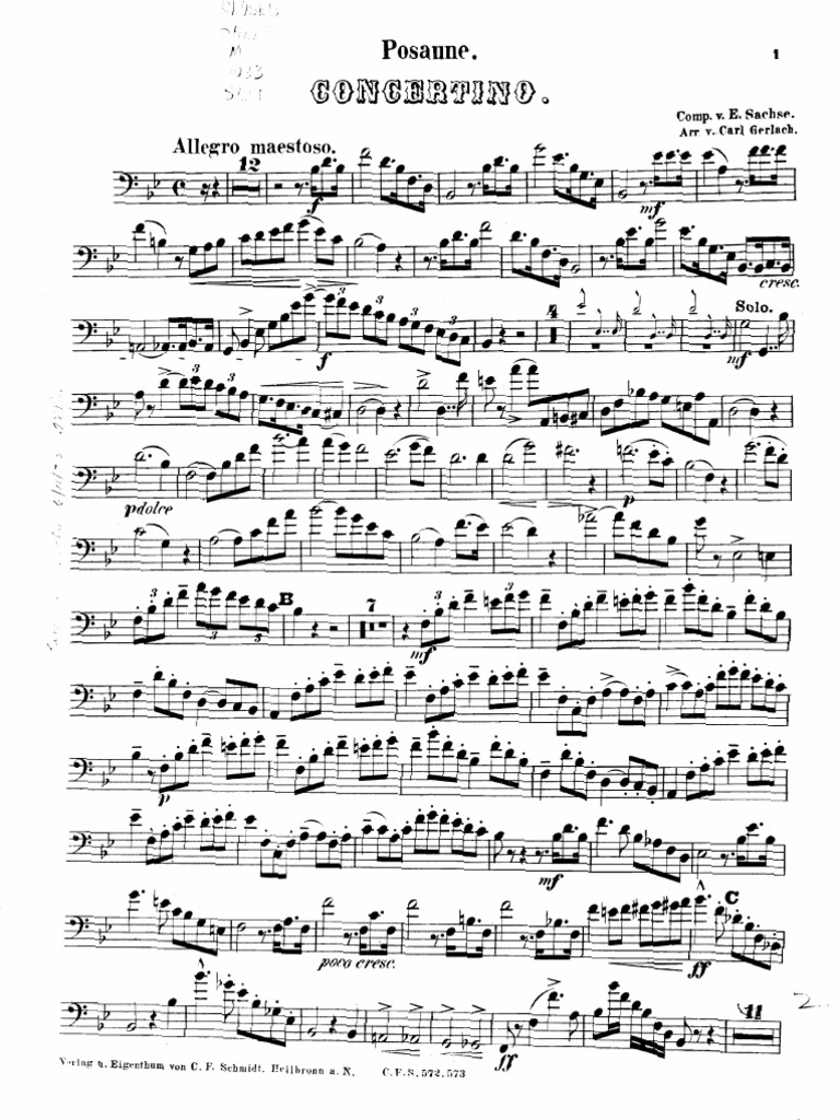 Sachse Concertino | PDF