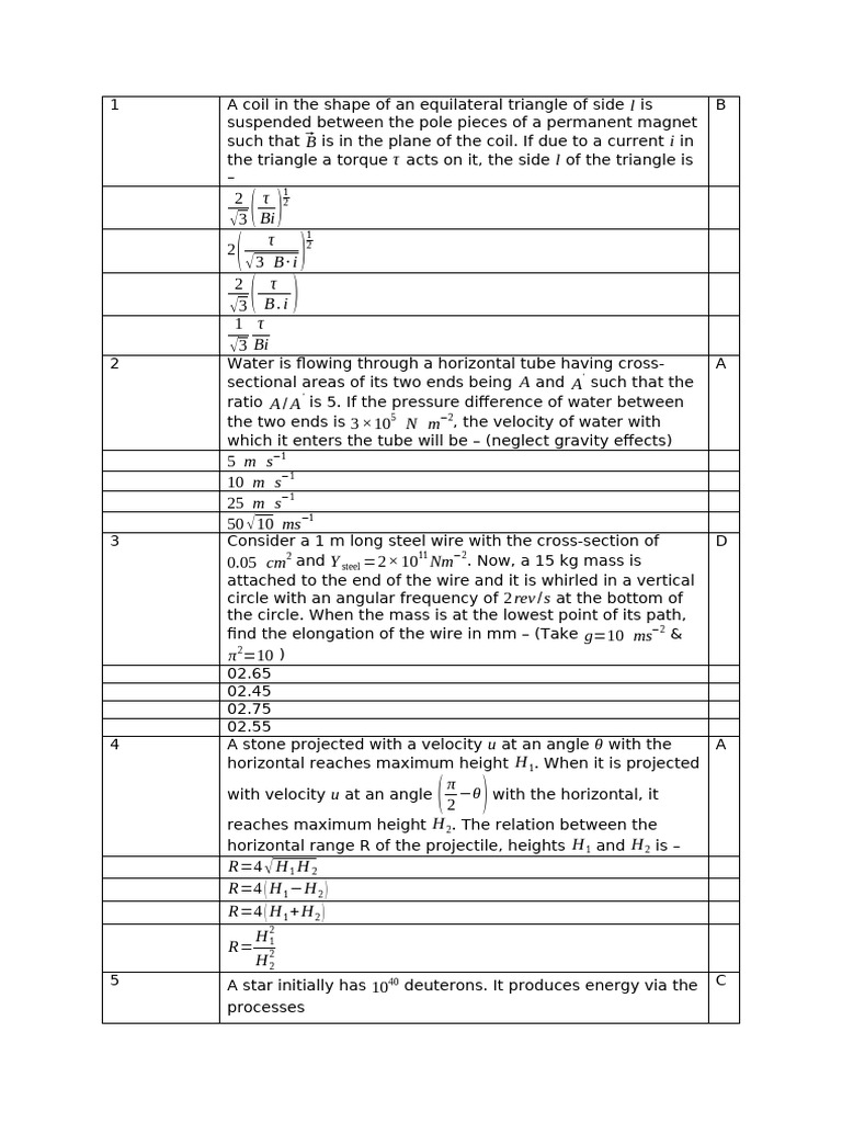 Physics Problem Set on Mechanics and Waves | PDF | Circle | Triangle
