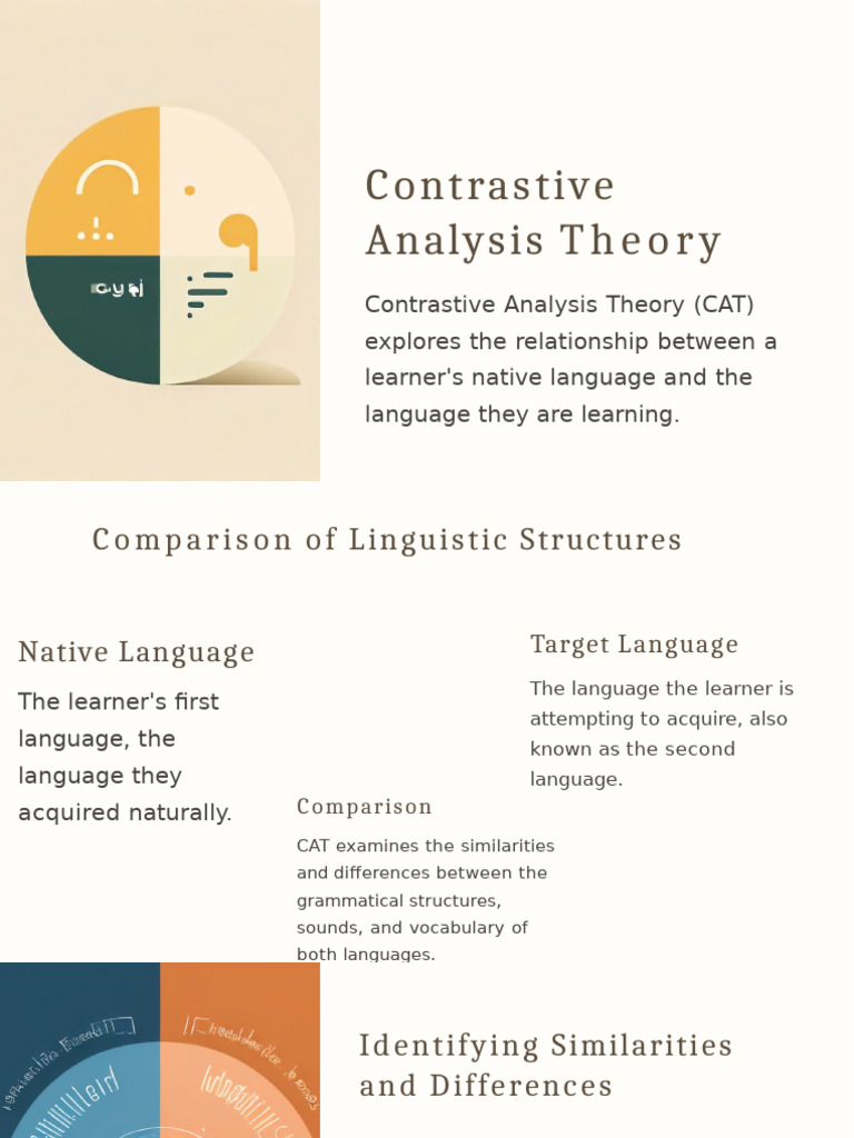 Understanding Contrastive Analysis Theory | PDF | English Language ...