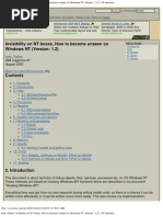 How To Become Unseen On Windows NT