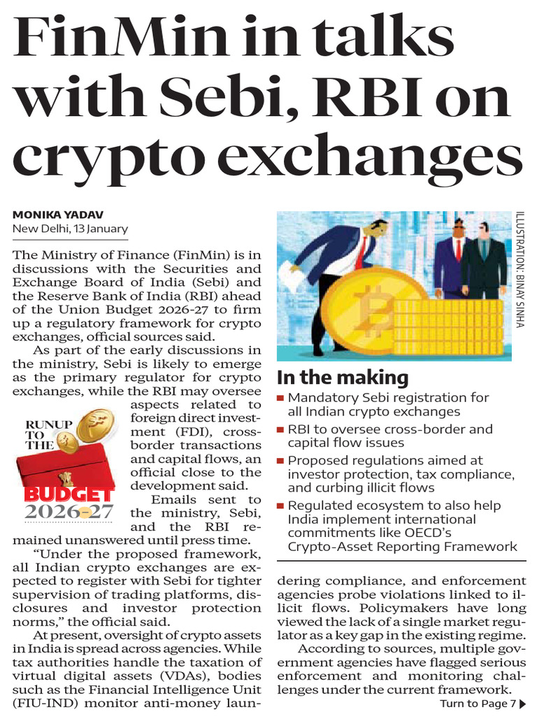 FinMin, Sebi, RBI Discuss Crypto Regulation | PDF | Cryptocurrency ...