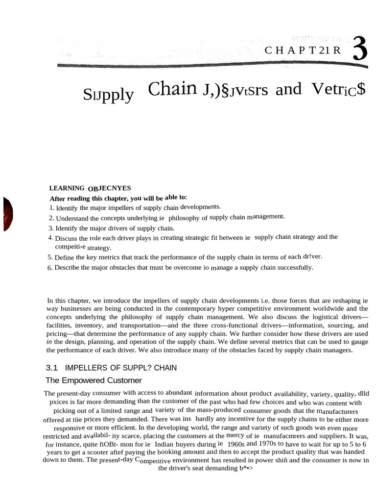 Supply Chain Management Drivers Explained | PDF | Supply Chain | Inventory