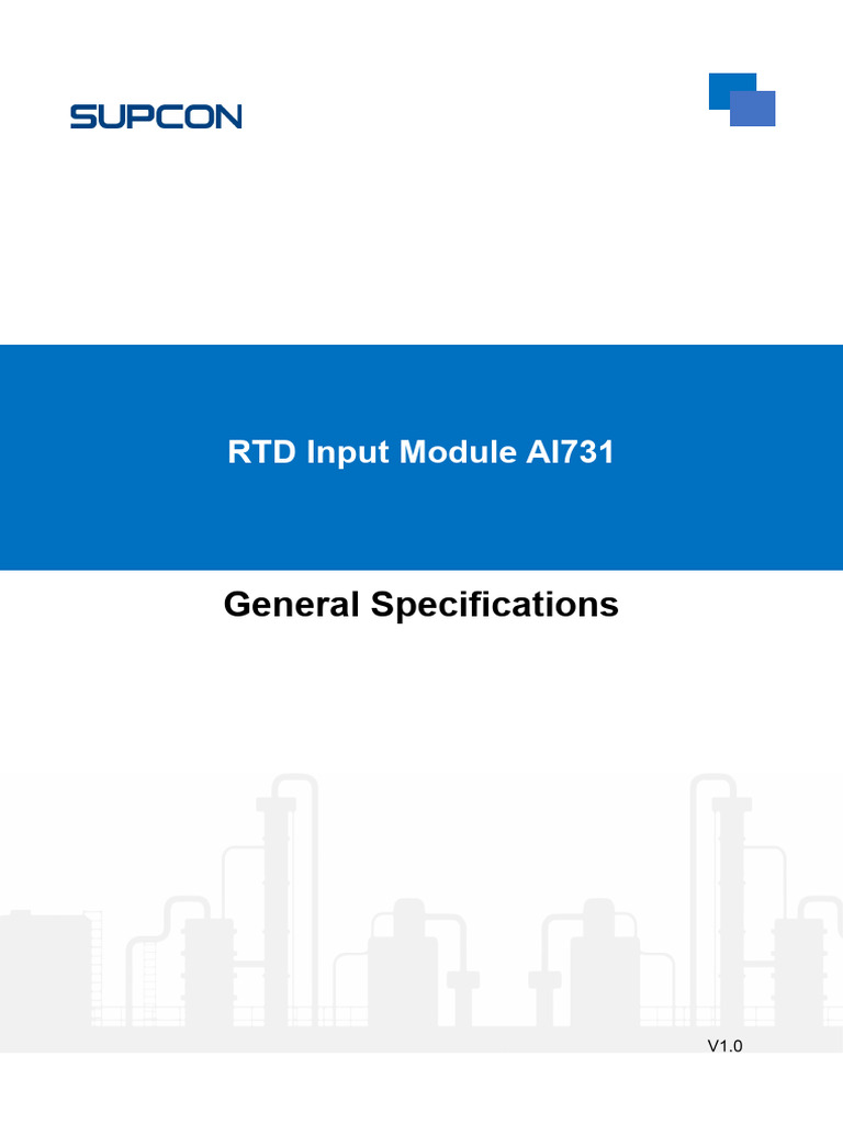 RTD Input Module AI731 Specifications | PDF | Power Supply | Electrical ...