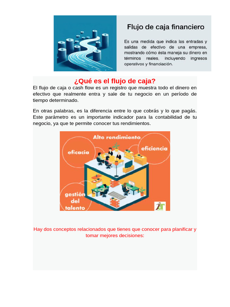 Guía completa sobre flujo de caja | PDF | Flujo de efectivo | Economias