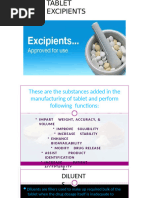 Excipients in Tablet Formulation Guide | PDF