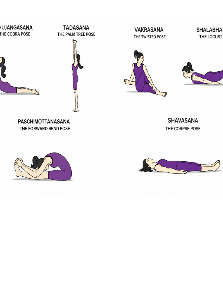 Yoga Asanas Printable BIG | PDF