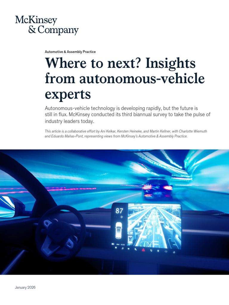 Where to Next Insights From Autonomous Vehicle Experts | PDF ...