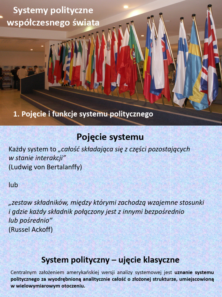 PS1 - Systemy Polityczne - Wykład - 01 | PDF