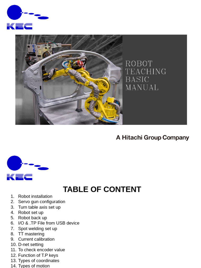 Robot Setup and Welding Guide | PDF