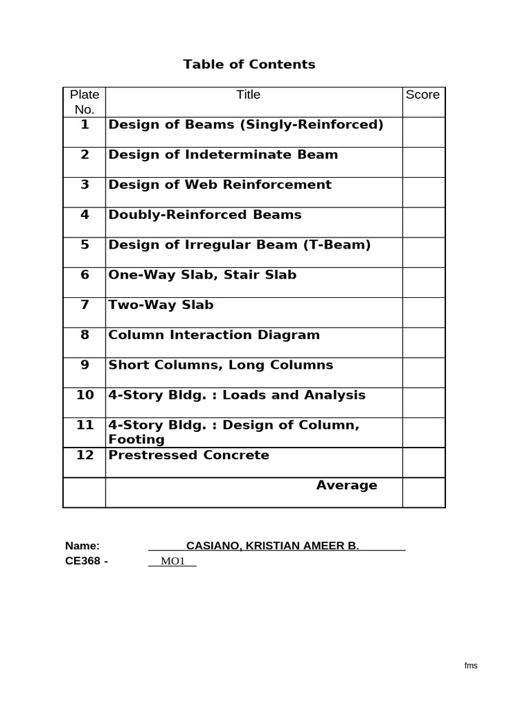 Structural Design of Concrete Elements | PDF