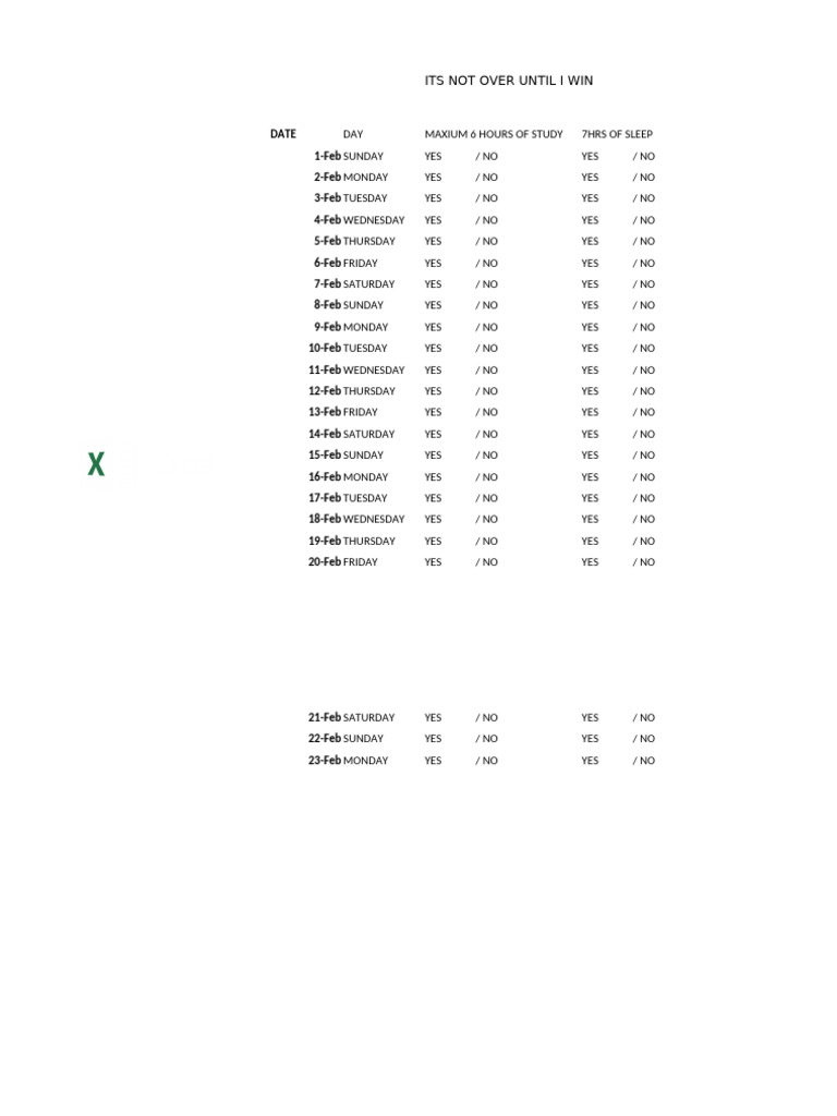 Excel Study Schedule and SUM Tips | PDF | Microsoft Excel
