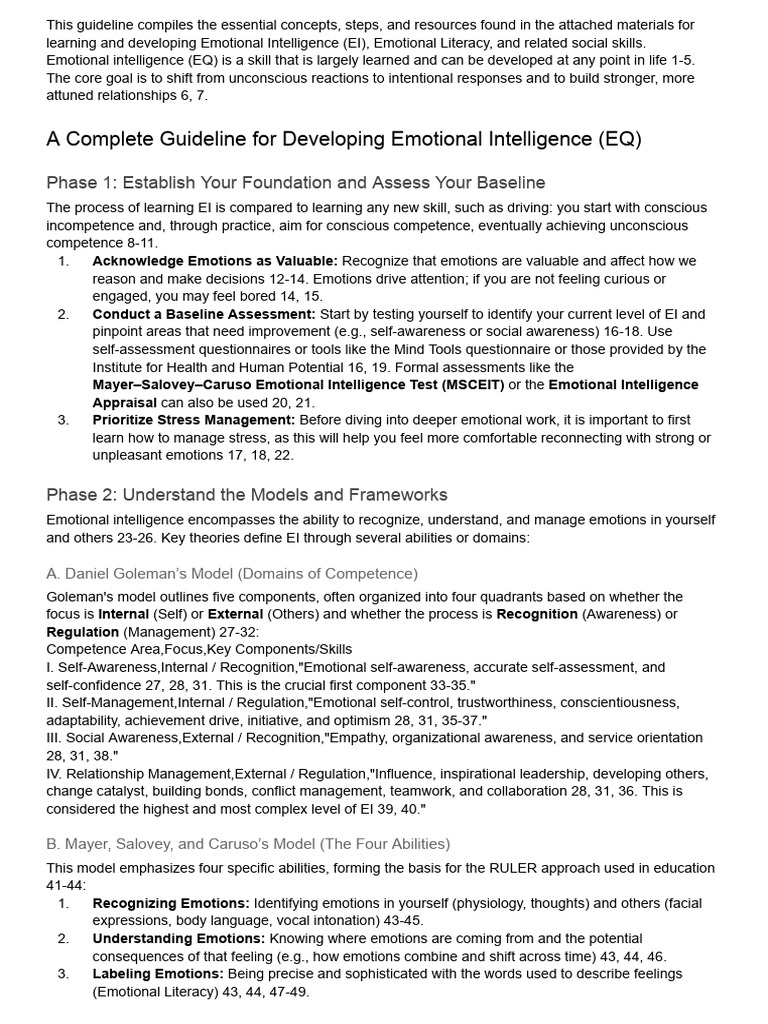 Essential Guide to Emotional Intelligence | PDF | Emotions | Emotional ...