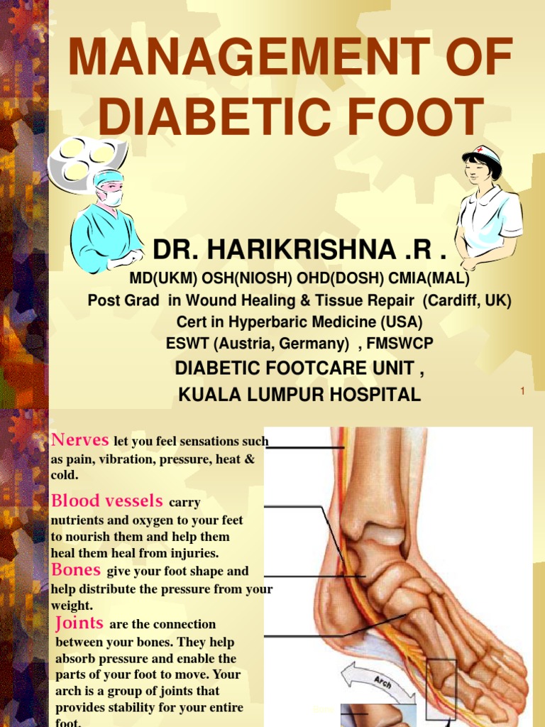 Dr Harikrishna - Management of Diabetic Foot | Wound | Toe
