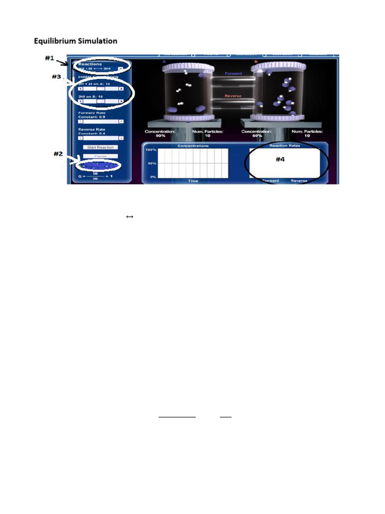 Equilibrium Simulation Guide and Analysis | PDF | Chemical Equilibrium ...