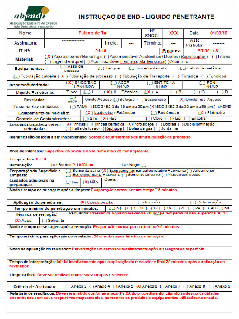 01 - IT - LP - FM-228 (Exemplo) | PDF