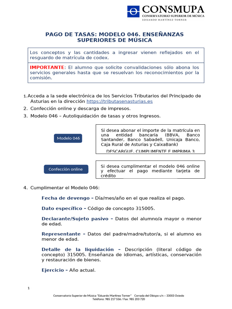 04 Instruc Modelo 046 | PDF | Bancos | Bancario
