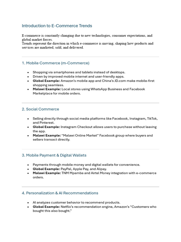 Key E-Commerce Trends for 2023 | PDF | E Commerce | Online Shopping