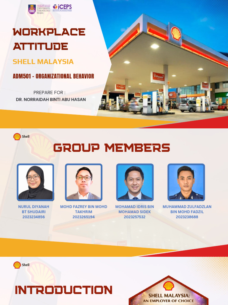 Shell Malaysia's Workplace Attitude Insights | PDF | Leadership | Job ...