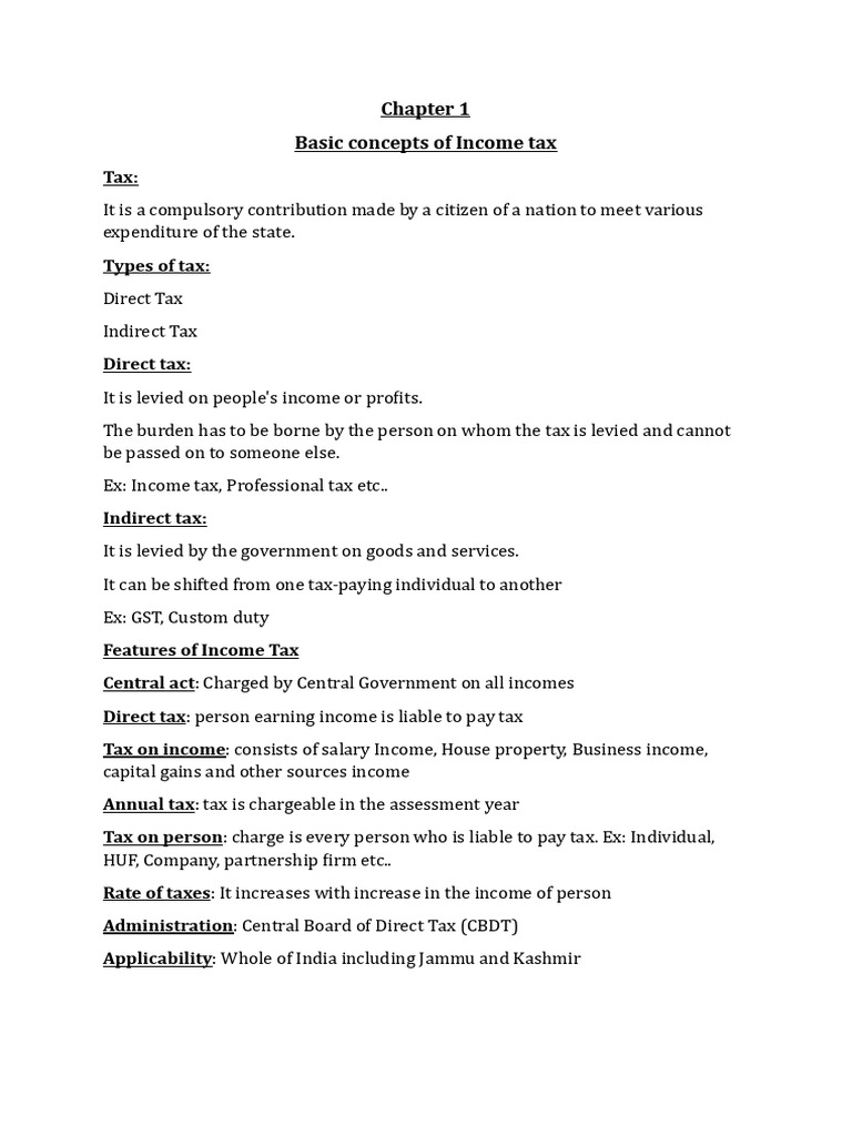 Understanding Income Tax Basics | PDF | Taxes | Capital Gains Tax