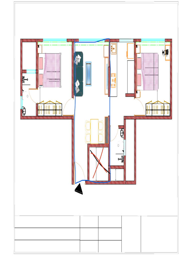 Detailed Furniture Layout Plan | PDF | Interior Design | Room
