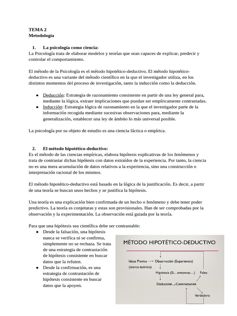 Metodología de la Psicología Experimental | PDF | Hipótesis | Método ...