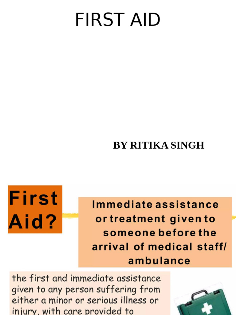First Aid - PPTX BSC | PDF