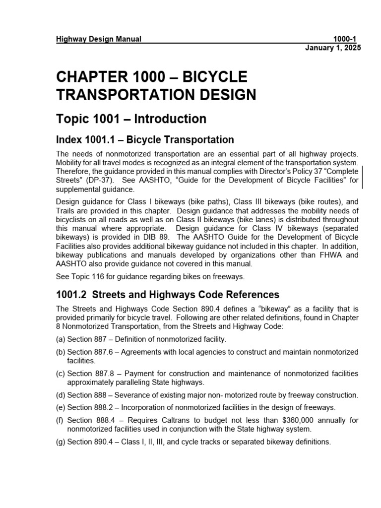 HDM chp1000-a11y | PDF | Cycling Infrastructure | Traffic