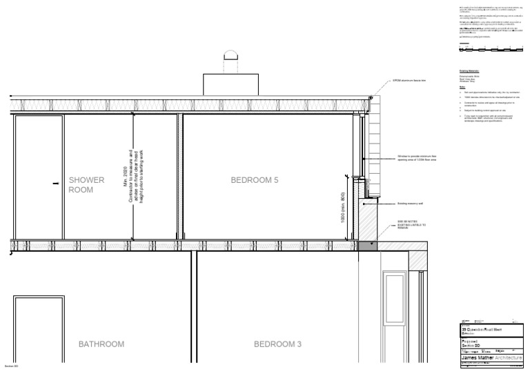 A2155 2201 Proposed Section DD | PDF | Building | Building Technology