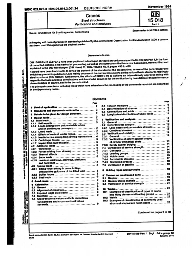 Din 15018 | PDF