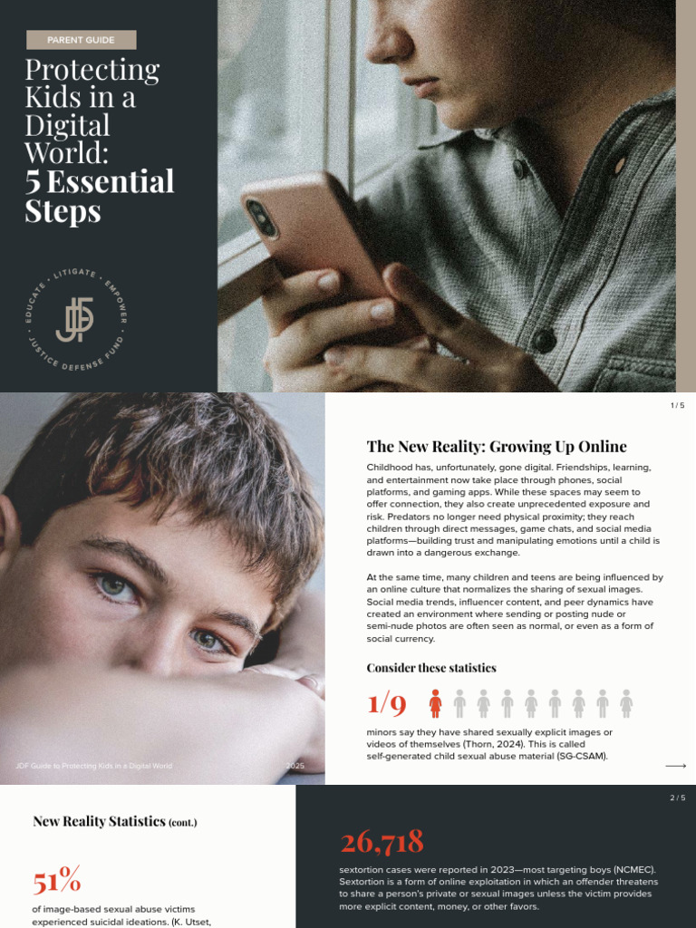 JDF Protecting Kids in a Digital World - 5 Essential Steps | PDF ...