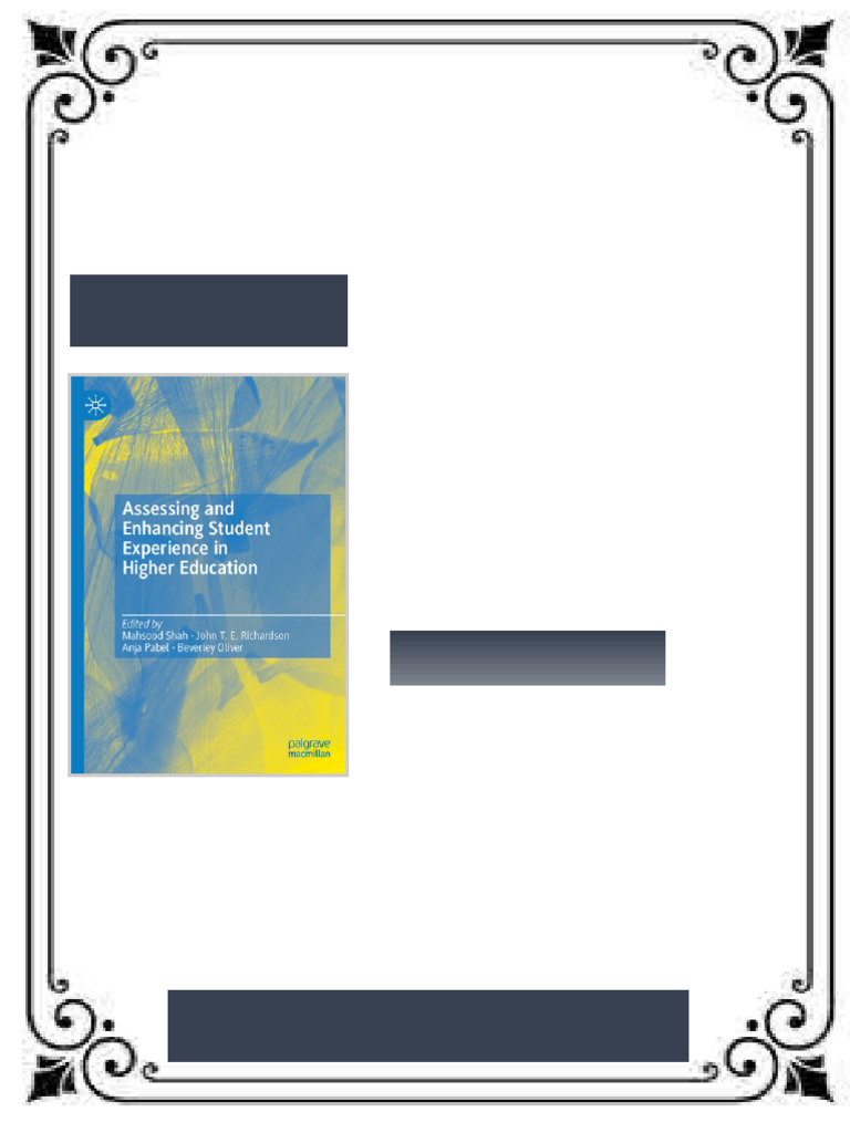 Assessing and Enhancing Student Experience in Higher Education ebook ...