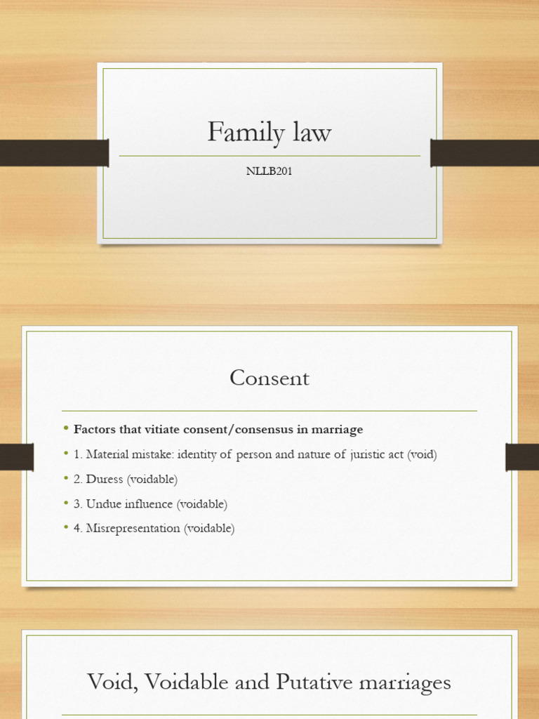 Understanding Void and Voidable Marriages | PDF | Annulment | Marriage