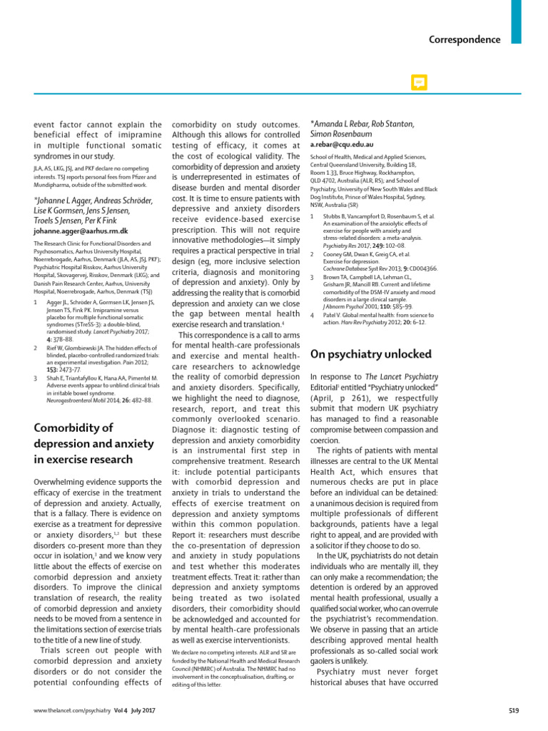 017 | PDF | Major Depressive Disorder | Mental Disorder