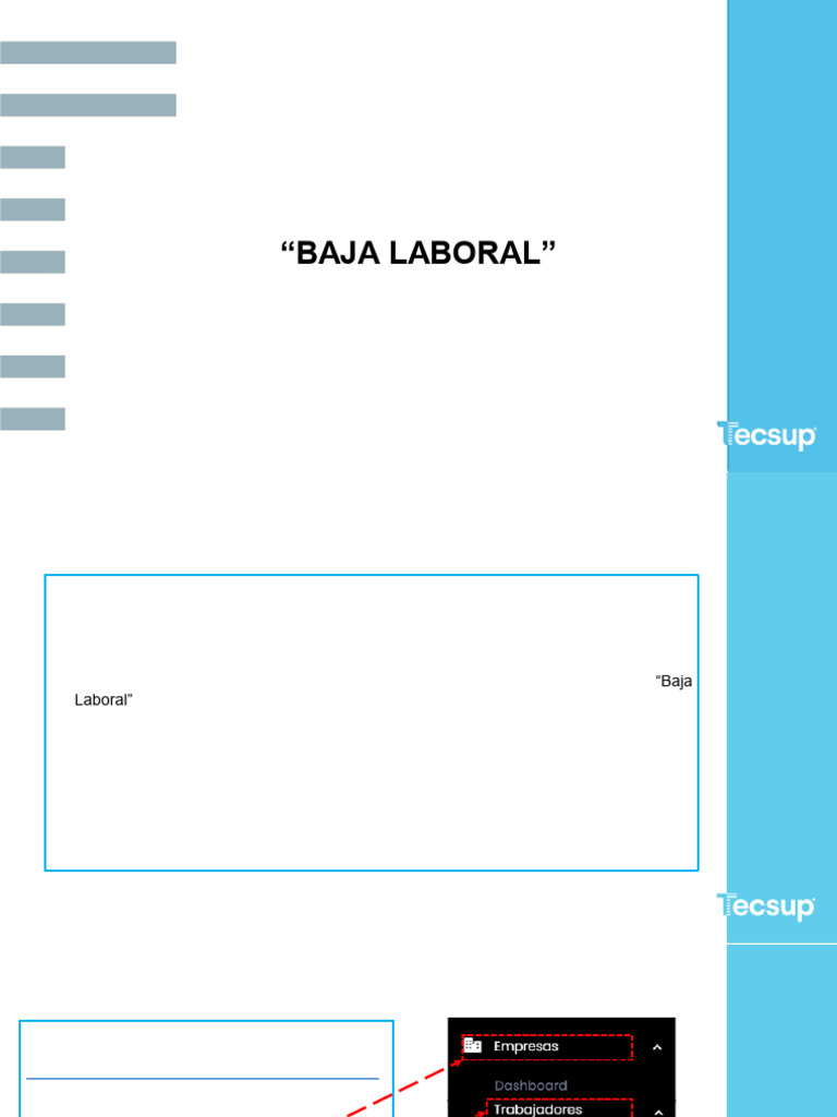 Instructivo para Baja Laboral en TECSUP | PDF