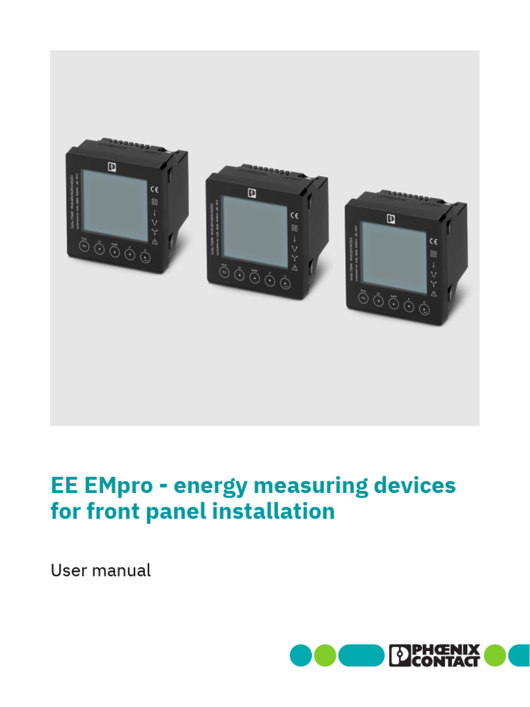 UM en EE Panel Meters 03 | PDF | Alternating Current | Electrical Grid