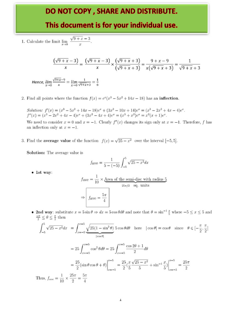 Sample Problems 2 | PDF