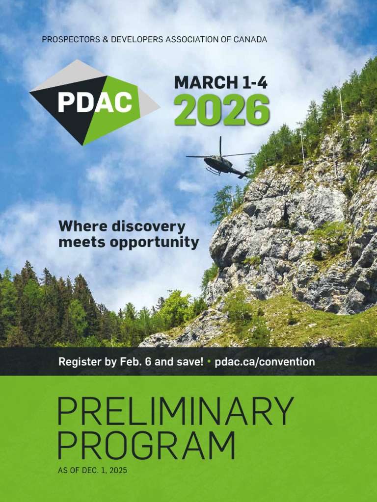 PDAC 2026 Convention Program Overview | PDF | Payments