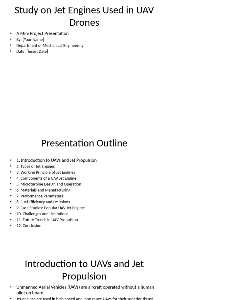 Jet Engines in UAVs: Types & Trends | PDF | Jet Engine | Engines