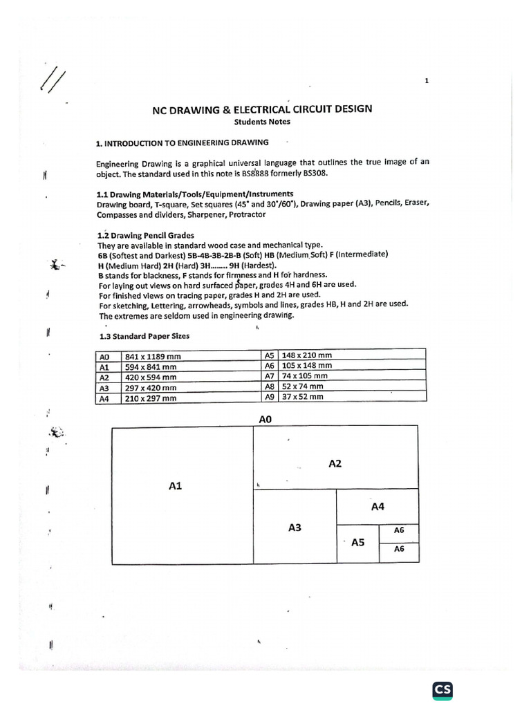 Drawing Notes | PDF
