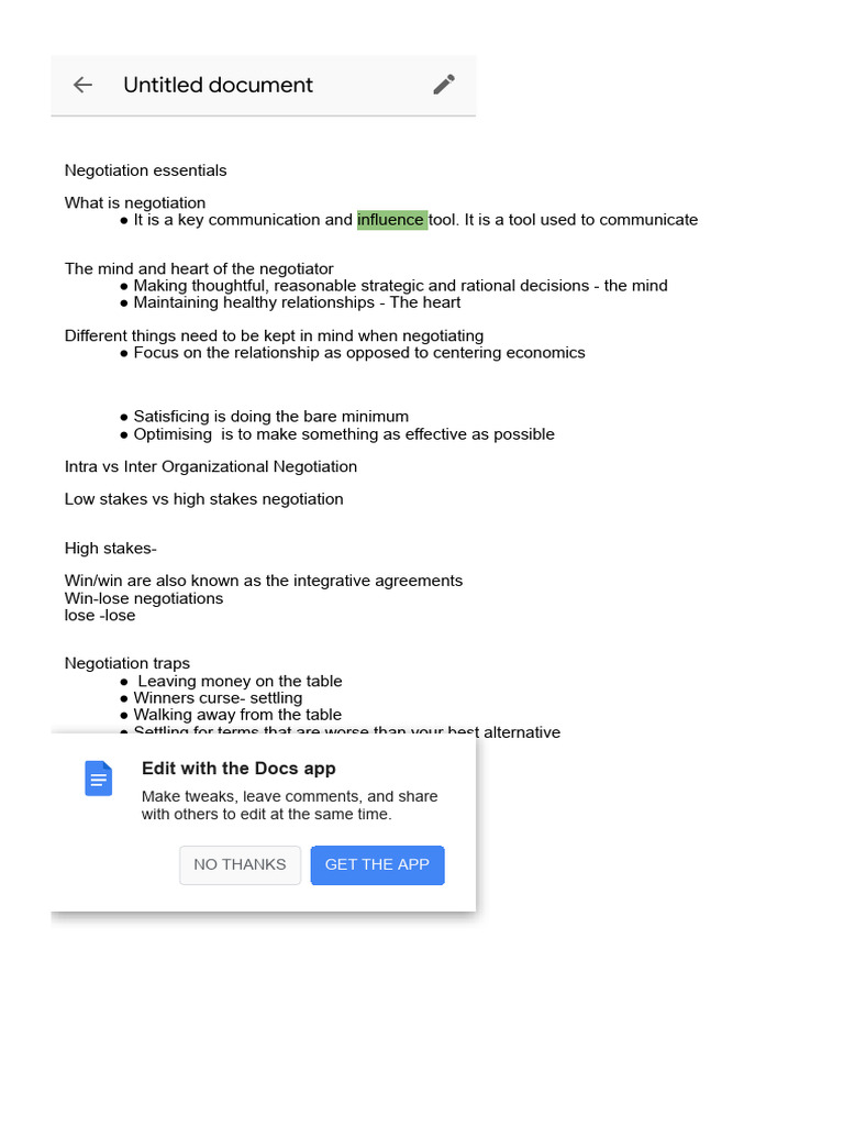 Essential Negotiation Strategies Guide | PDF