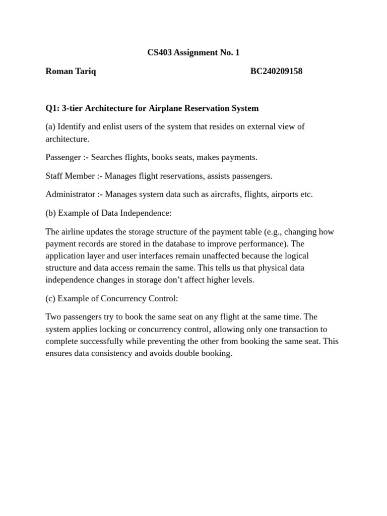 CS403 Assignment BC240209158 | PDF