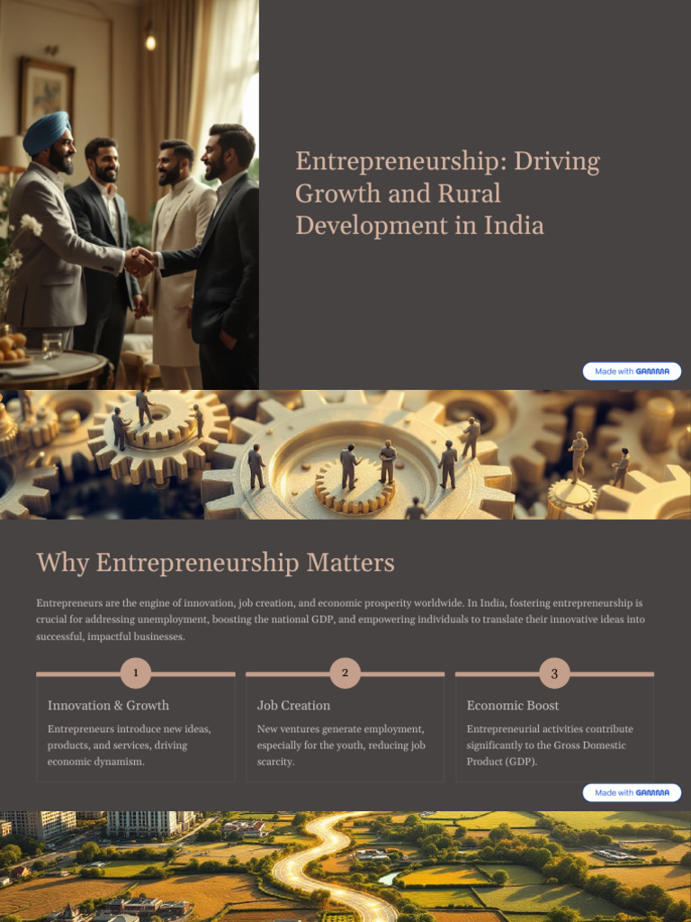 Rural Entrepreneurship in India: Growth Impact | PDF | Entrepreneurship ...
