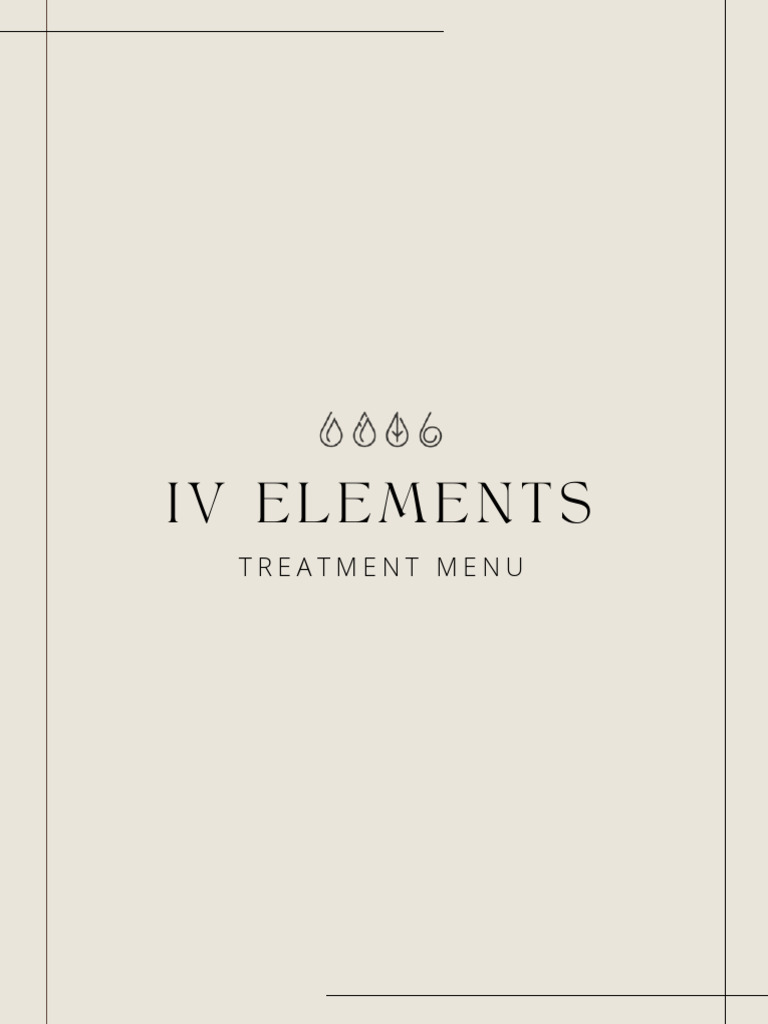 IV Vitamin Therapy Treatment Menu | PDF | Injection (Medicine ...
